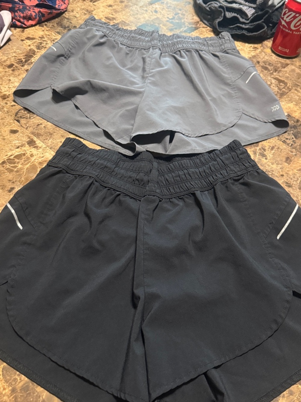 all in motion Women's Athletic Shorts - Gray and Black